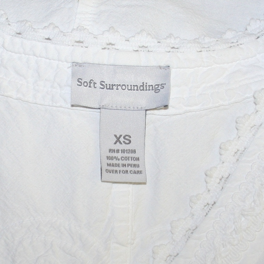 Soft Surroundings Embroidered Back Button Down - image 6